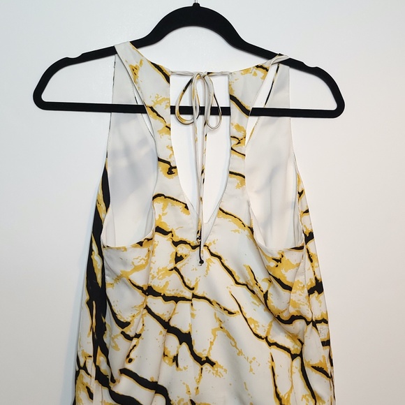 Ramona La Rue Wide Leg Sleeveless Silk Jumpsuit Tiger Print XS or S - Picture 2 of 9